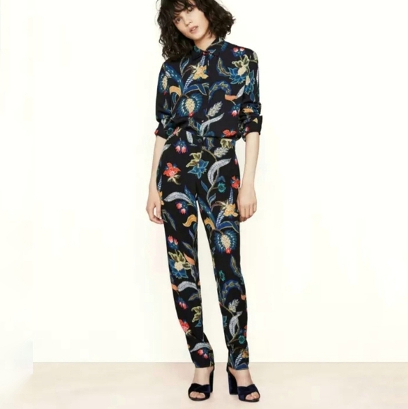 Maje Pants - Maje Floral Print Trousers NWT